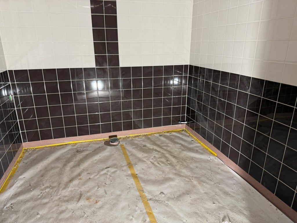 Toalett under renovering