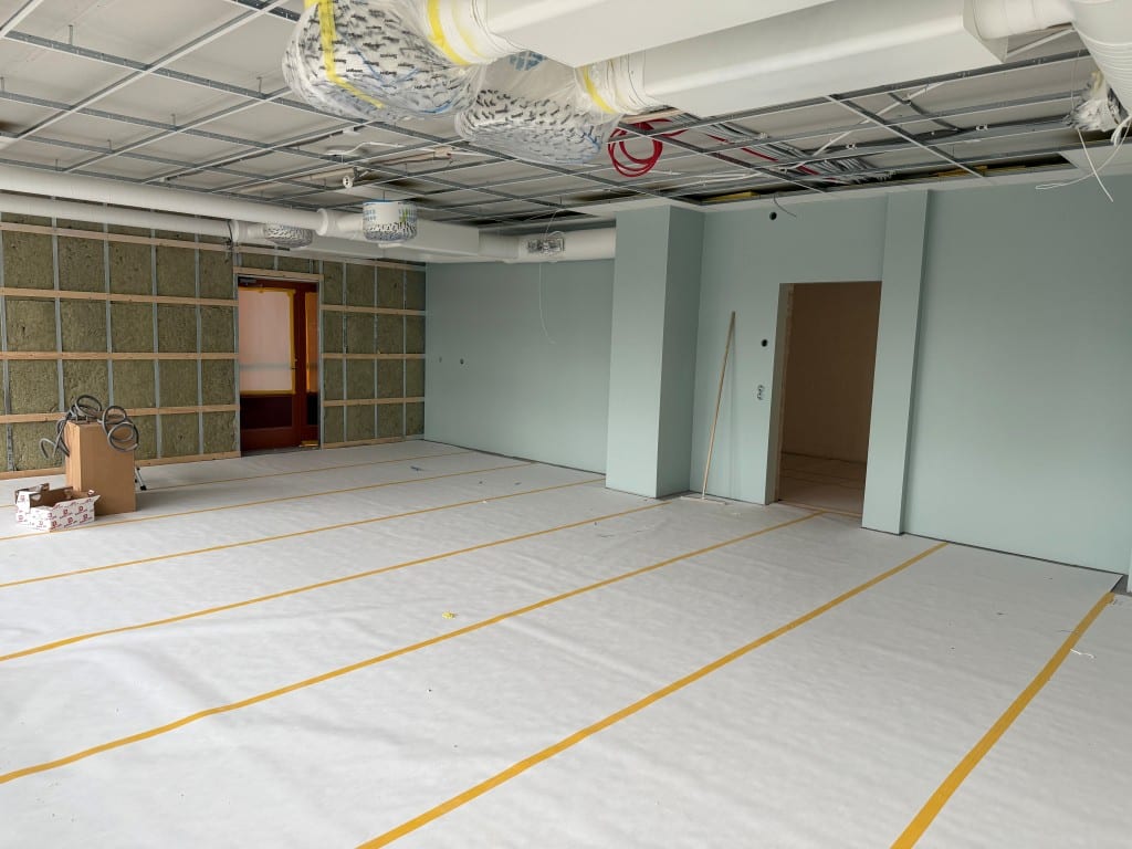 Klassrum under renovering